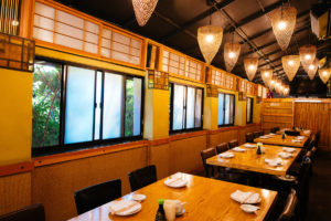 Indoor Patio of Matsuhisa beverlyhills restaurant
